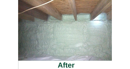 Spray Foam Insulation in Fayetteville, NY after image from Zerodraft