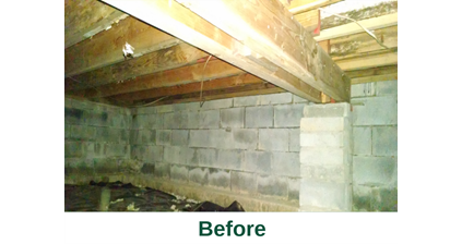 Spray Foam Insulation in Fayetteville, NY before image from Zerodraft