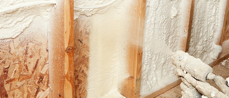 blown in insulation near syracuse ny image of spray foam insulation being applied by zerodraft